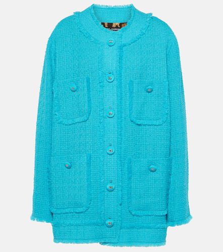 Fringed wool-blend tweed jacket - Dolce&Gabbana - Modalova