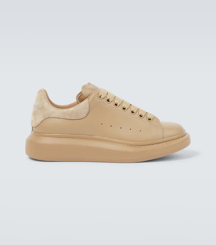 Oversized leather sneakers - Alexander McQueen - Modalova