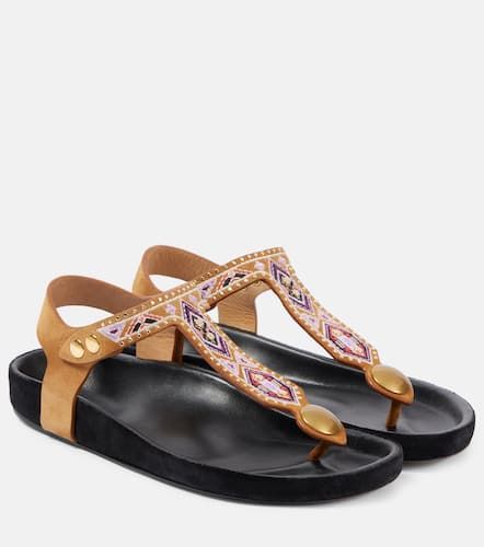 Enore embroidered suede sandals - Isabel Marant - Modalova