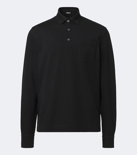 Zegna Polo in piqué di cotone - Zegna - Modalova