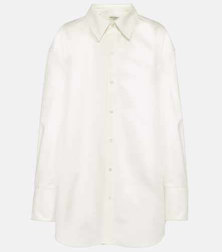 Camisa oversized de popelín de algodón - Saint Laurent - Modalova