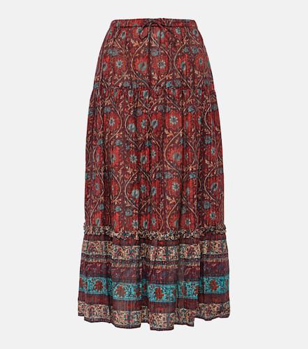 Paige printed cotton-blend midi skirt - Ulla Johnson - Modalova