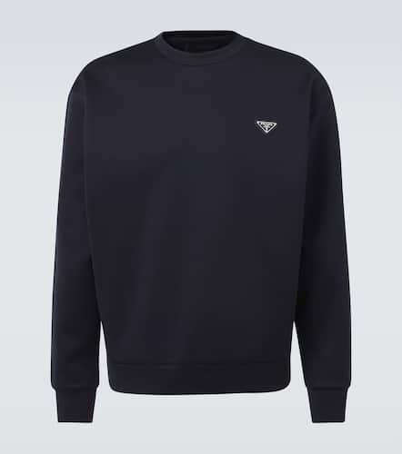 Cotton-blend jersey sweatshirt - Prada - Modalova