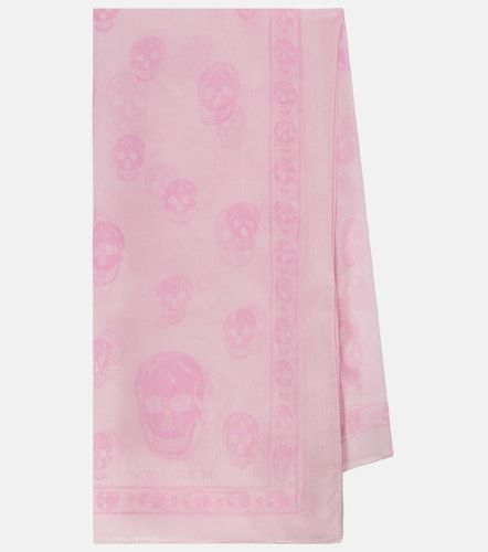 McQueen Printed silk scarf - McQueen - Modalova