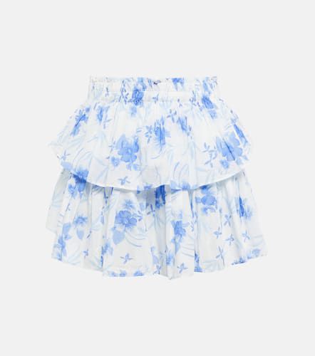 Ruffle floral cotton miniskirt - LoveShackFancy - Modalova