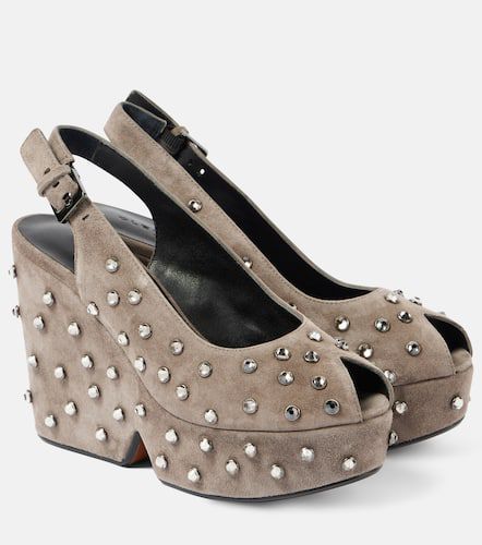 Salones peep-toe Davina de ante - Clergerie - Modalova