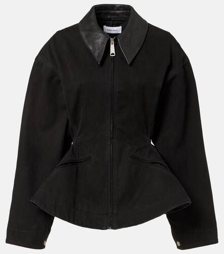 Peplum cotton canvas jacket - Alexander McQueen - Modalova