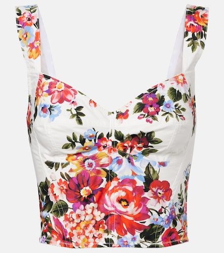 Top bustier in misto cotone - Dolce&Gabbana - Modalova