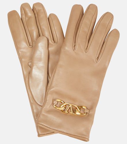 VLogo Chain leather gloves - Valentino Garavani - Modalova