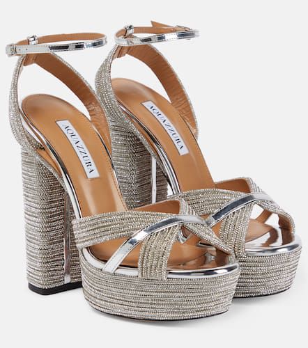 Plateausandalen Sundance Crystal mit Kristallen - Aquazzura - Modalova