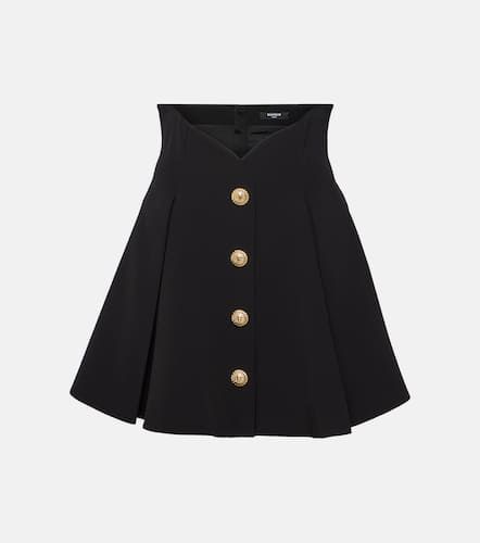 Balmain Pleated crÃªpe miniskirt - Balmain - Modalova