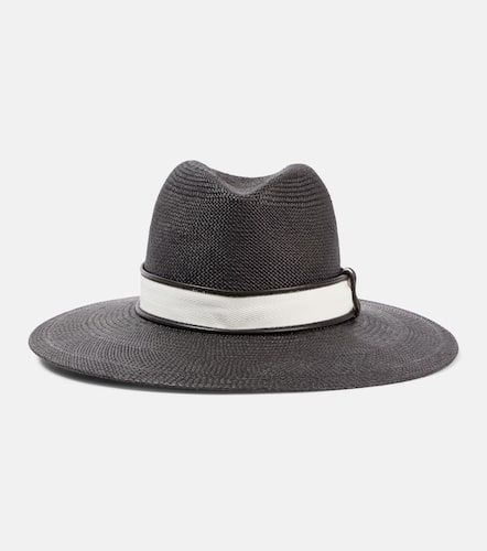 Sombrero fedora de paja con cuentas Monili - Brunello Cucinelli - Modalova