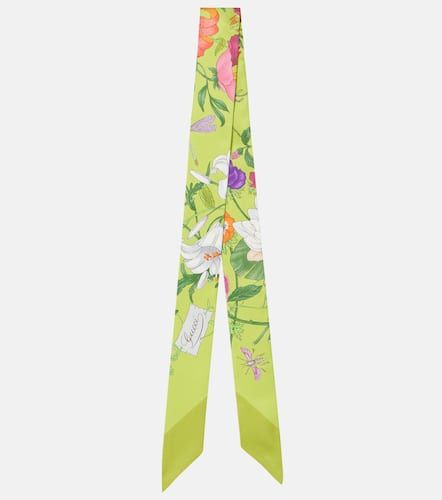 Pañuelo de sarga de seda floral - Gucci - Modalova