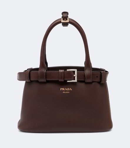 Borsa a spalla Buckle Small in pelle - Prada - Modalova