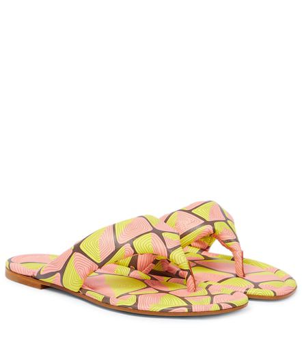 Sandali infradito in pelle con stampa - Pucci - Modalova