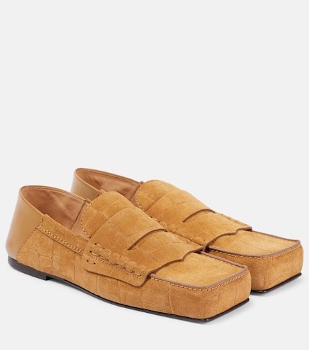 Mocasines penny Carré de ante grabado - Jacquemus - Modalova