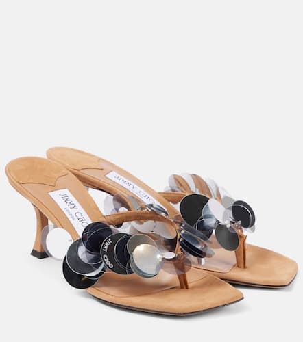 Sandalias Freja 70 de ante con lentejuelas - Jimmy Choo - Modalova