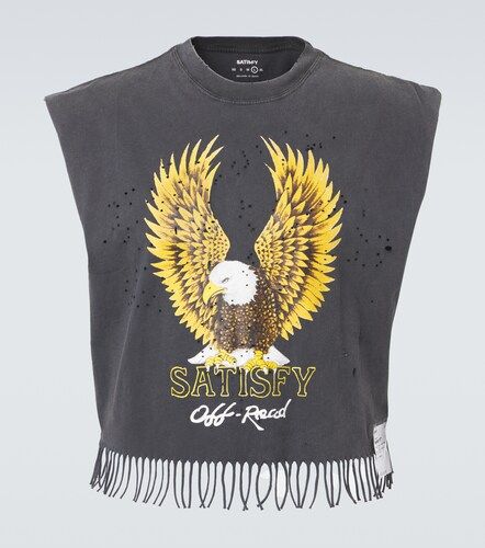 Top cropped MothTech de jersey de algodón - Satisfy - Modalova