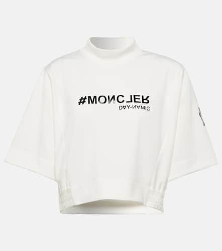 T-shirt cropped con stampa - Moncler Grenoble - Modalova