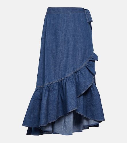 Ruffled cotton chambray wrap skirt - Polo Ralph Lauren - Modalova