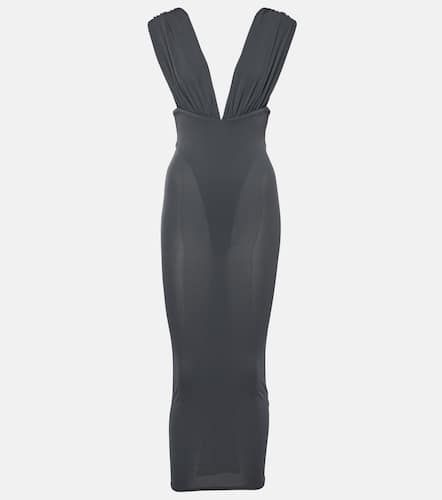 Ruched crêpe jersey midi dress - Alex Perry - Modalova