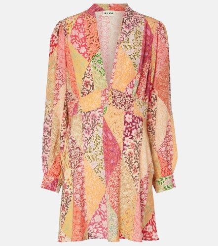 Vestido corto Hebe de seda estampado - Rixo - Modalova