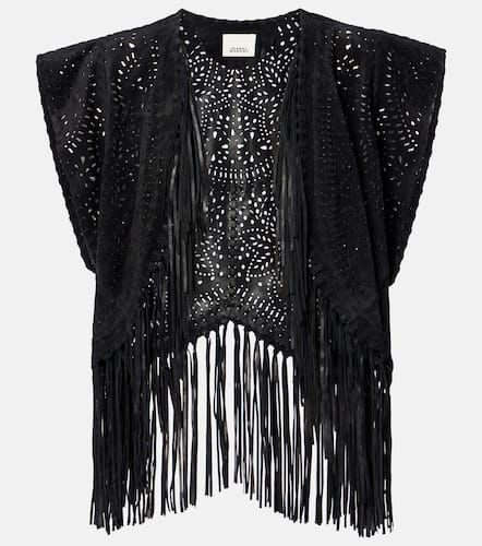 Gilet Edita in pelle con frange - Isabel Marant - Modalova