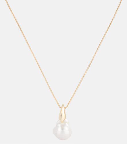Baroque pearl 18kt -plated sterling silver necklace - Bottega Veneta - Modalova