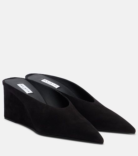 Alaïa Mules con cuña Cube 75 de ante - Alaia - Modalova