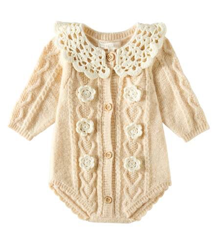 Baby - Body Myosette in maglia a trecce - Louise Misha - Modalova