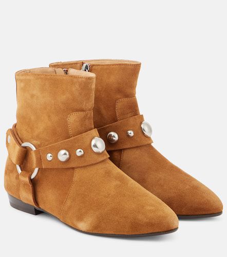 Verzierte Ankle Boots Siago aus Veloursleder - Isabel Marant - Modalova