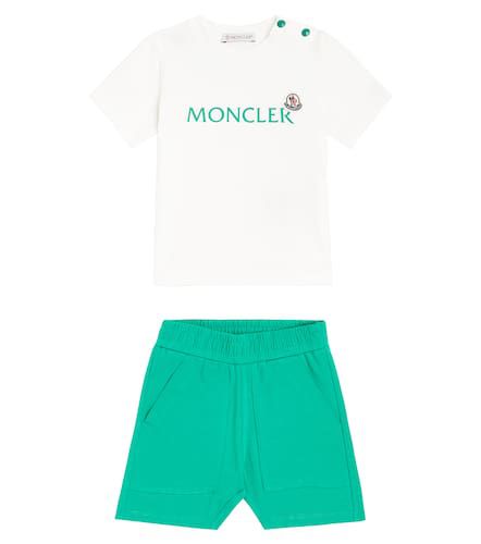 Baby - T-shirt e shorts in misto cotone - Moncler Enfant - Modalova