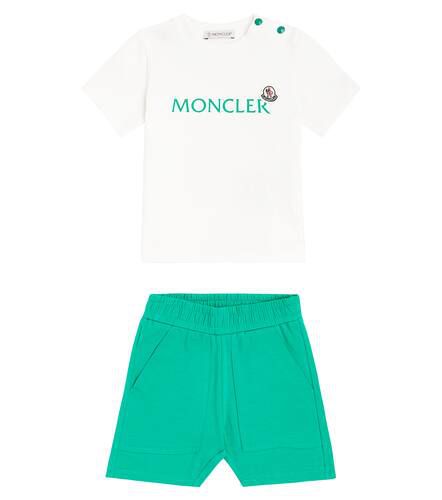 Baby - T-shirt e shorts in misto cotone - Moncler Enfant - Modalova