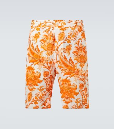 Bedruckte Bermuda-Shorts aus Leinen - Etro - Modalova