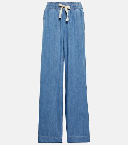 Pantalones acordonados de algodón y lino - Frame - Modalova