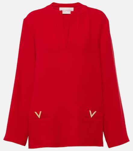 VGold Cady Couture silk top - Valentino - Modalova