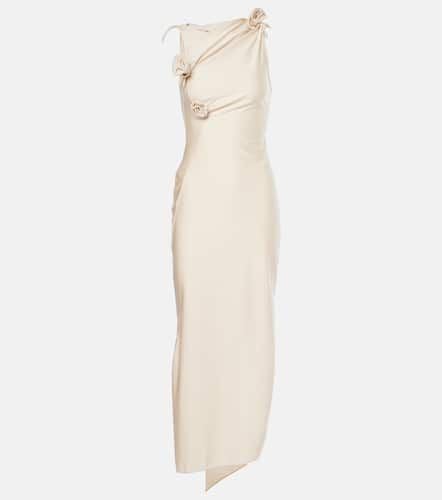 Floral-appliqué asymmetric gown - Coperni - Modalova