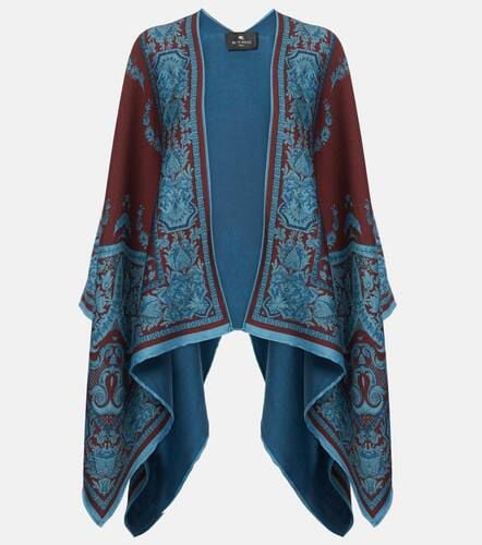 Etro Floral wool-blend cape - Etro - Modalova