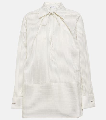 Saletta pinstripe cotton and silk shirt - Max Mara - Modalova
