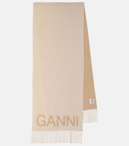 Ganni Schal aus Wolle mit Fransen - Ganni - Modalova