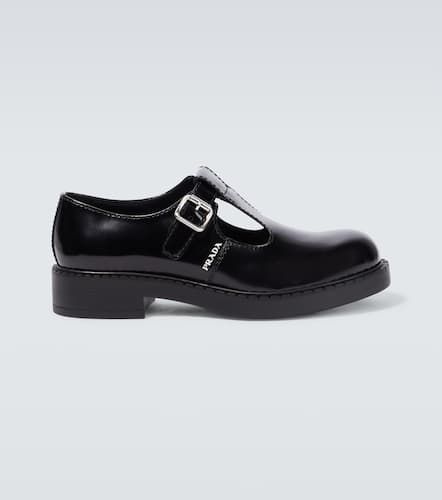 Leather T-Strap Mary Jane shoes - Prada - Modalova