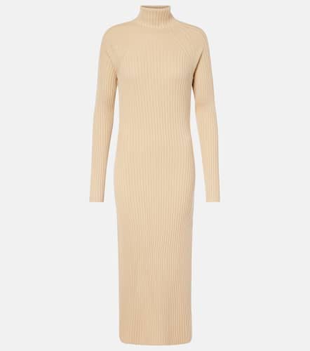 Ribbed-knit wool and silk maxi dress - Joseph - Modalova