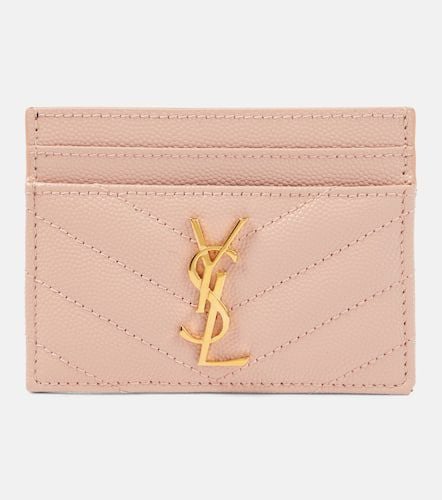 Cassandre matelassé leather card holder - Saint Laurent - Modalova