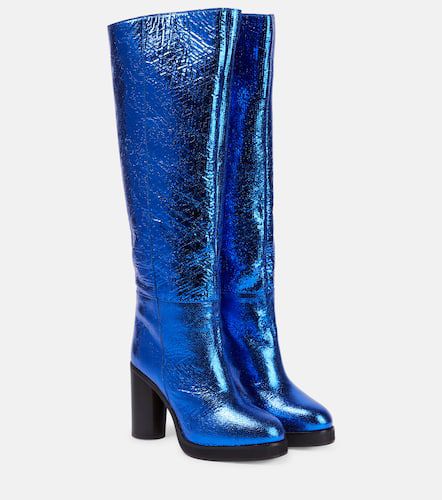 Lylene metallic leather knee-high boots - Isabel Marant - Modalova