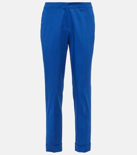 High-rise cotton-blend slim pants - Etro - Modalova