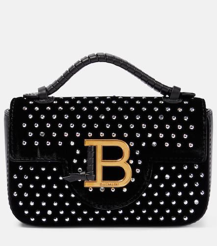 Borsa a tracolla B-Buzz Mini in velluto - Balmain - Modalova