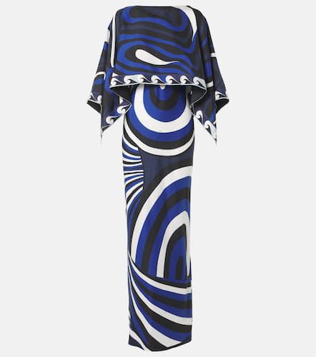 Iride silk twill slip dress and cape - Pucci - Modalova