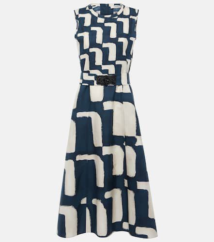 Printed cotton poplin midi dress - 'S Max Mara - Modalova