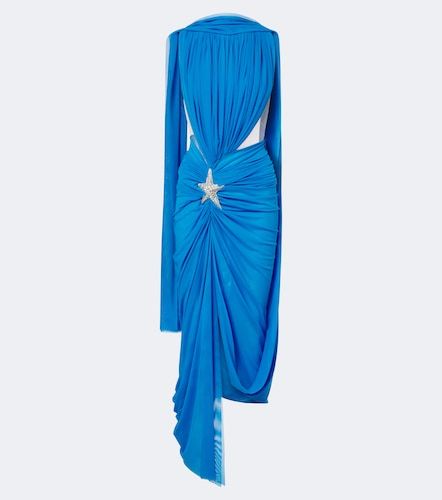 Abito midi in tulle con cristalli - David Koma - Modalova