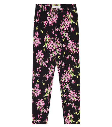 Leggings de jersey con flores - Monnalisa - Modalova